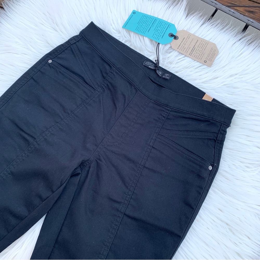 NWT PrAna Black Jordy Jeggings Ultra Stretch Pull On Pant Womens 8